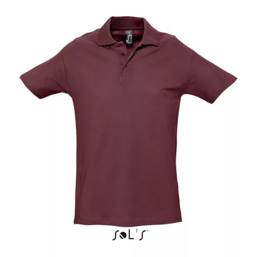 SOL'S SPRING IIMEN’S PIQUE POLO SHIRT (M, Burgundy)