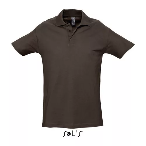 SOL'S SPRING IIMEN’S PIQUE POLO SHIRT (XL, Chocolate)