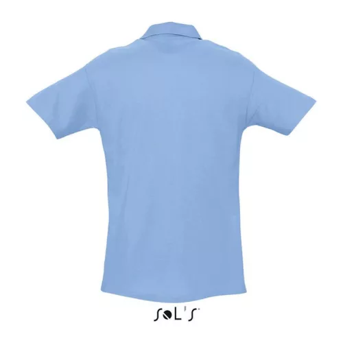 SOL'S SPRING IIMEN’S PIQUE POLO SHIRT (S, Sky Blue)