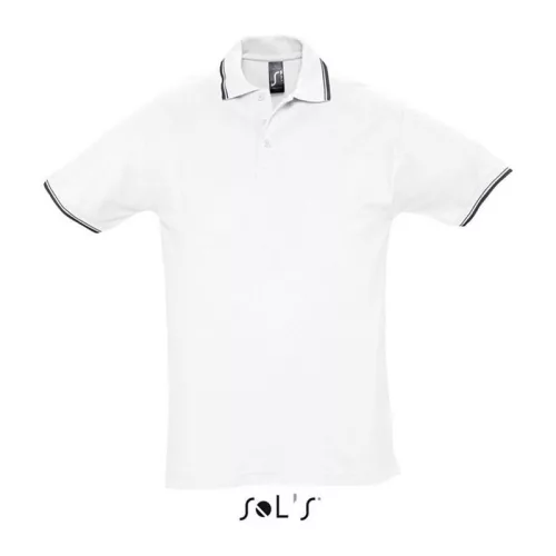 SOL'S PRACTICE MEN - POLO SHIRT (L, White/Navy)