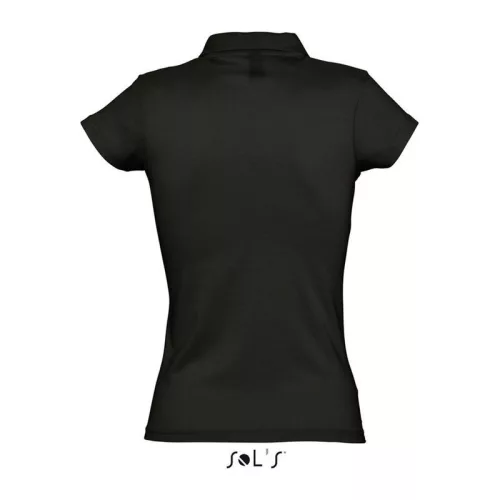 PRESCOTT WOMEN POLO SHIRT (2XL, Deep Black)