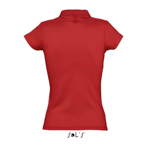 PRESCOTT WOMEN POLO SHIRT (S, Red)