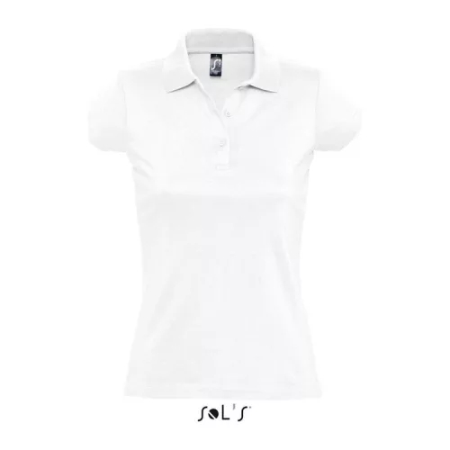 PRESCOTT WOMEN POLO SHIRT (M, White)