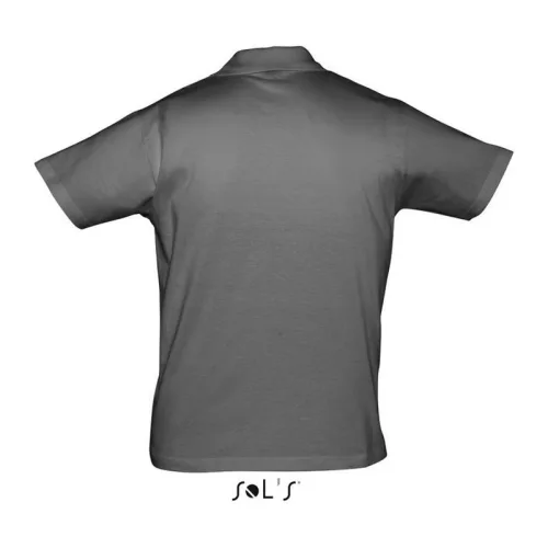 PRESCOTT MEN POLO SHIRT (L, Dark Grey)