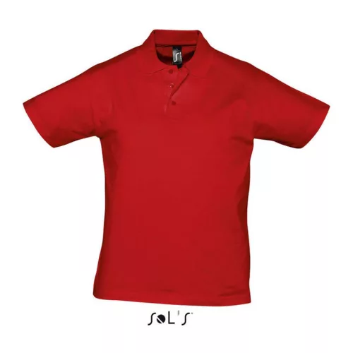 PRESCOTT MEN POLO SHIRT (3XL, Red)