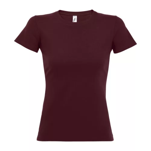 SOL'S IMPERIAL WOMEN - KÖRNYAKÚ POLÓ (XL, Burgundy)