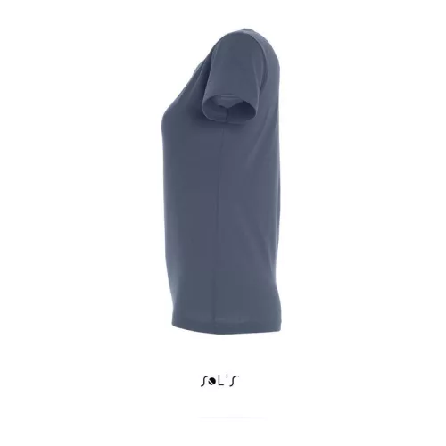 SOL'S IMPERIAL WOMEN - KÖRNYAKÚ POLÓ (L, Denim)