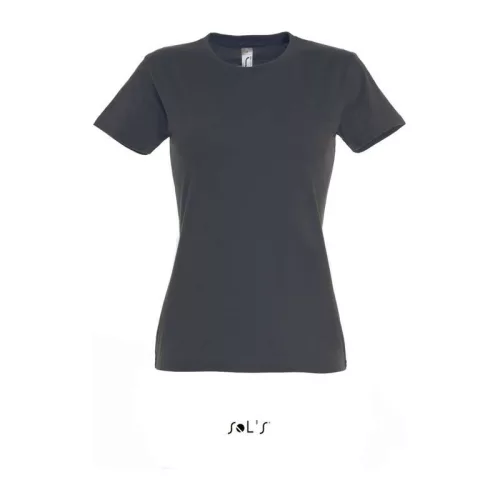 SOL'S IMPERIAL WOMEN - KÖRNYAKÚ POLÓ (XL, Mouse Grey)