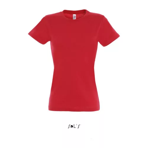 SOL'S IMPERIAL WOMEN - KÖRNYAKÚ POLÓ (2XL, Red)