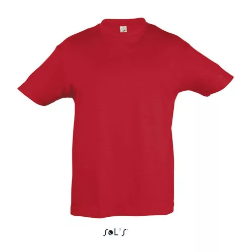 SOL'S REGENT KIDS - ROUND NECK T-SHIRT (12A, Red)