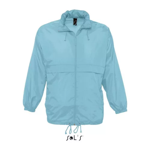 SOL'S SURF - UNISEX WATER REPELLENT WINDBREAKER (L, Atoll Blue)