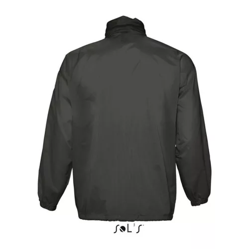 SOL'S SURF - UNISEX WATER REPELLENT WINDBREAKER (L, Black)
