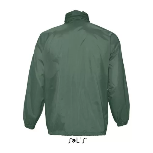 SOL'S SURF - UNISEX WATER REPELLENT WINDBREAKER (M, Forest Green)