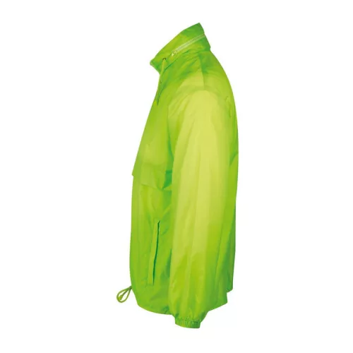 SOL'S SURF - UNISEX WATER REPELLENT WINDBREAKER (XS, Neon Lime)