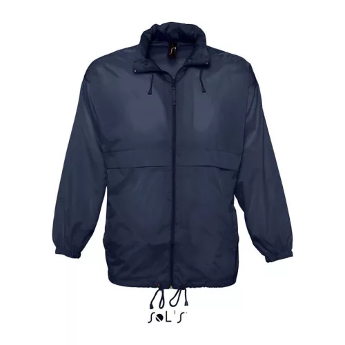 SOL'S SURF - UNISEX WATER REPELLENT WINDBREAKER (L, Navy)