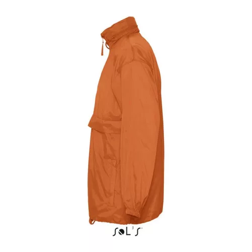 SOL'S SURF - UNISEX WATER REPELLENT WINDBREAKER (S, Orange)