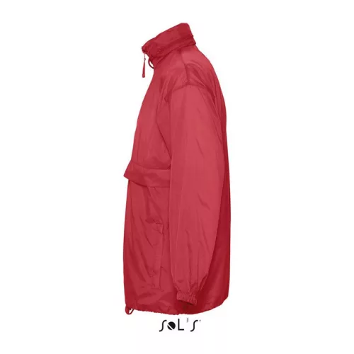 SOL'S SURF - UNISEX WATER REPELLENT WINDBREAKER (M, Red)