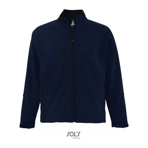 SOL'S RELAX - MEN'S SOFTSHELL ZIPPED JACKET (L, Abyss Blue)
