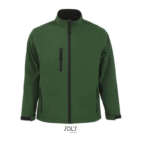 SOL'S RELAX - MEN'S SOFTSHELL ZIPPED JACKET (S, Bottle Green)