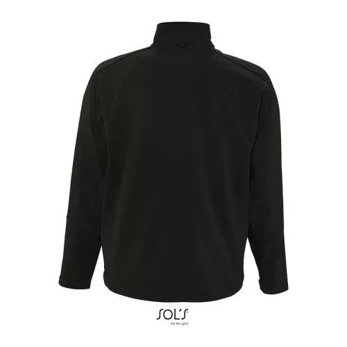 SOL'S RELAX - MEN'S SOFTSHELL ZIPPED JACKET (L, Black)