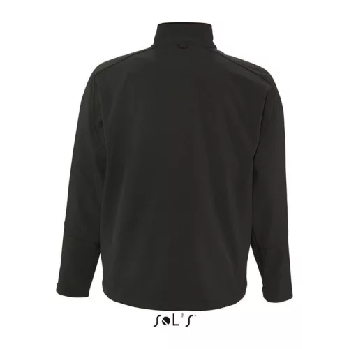 SOL'S RELAX - MEN'S SOFTSHELL ZIPPED JACKET (M, Black)