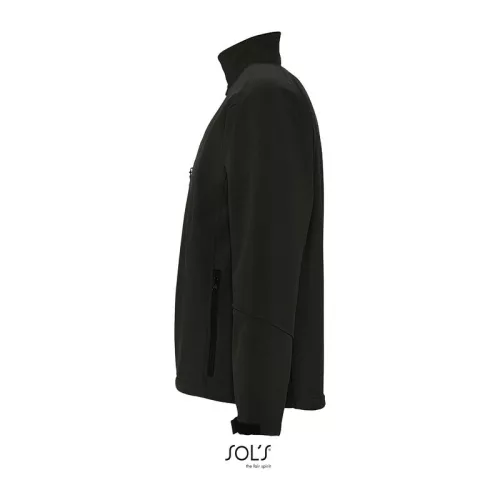 SOL'S RELAX - MEN'S SOFTSHELL ZIPPED JACKET (S, Black)