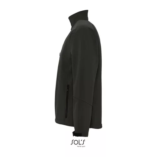 SOL'S RELAX - MEN'S SOFTSHELL ZIPPED JACKET (2XL, Charcoal Grey)