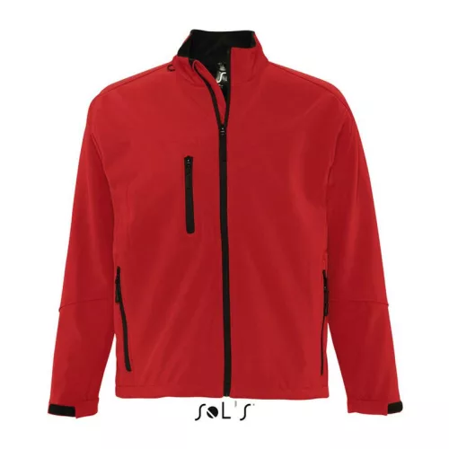 SOL'S RELAX - MEN'S SOFTSHELL ZIPPED JACKET (4XL, Pepper Red)