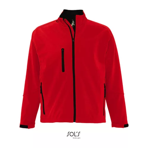 SOL'S RELAX - MEN'S SOFTSHELL ZIPPED JACKET (4XL, Pepper Red)