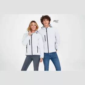 SOL'S REPLAY MEN - HOODED SOFTSHELL (L, Black)