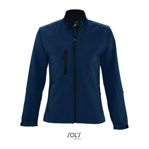 SOL'S ROXY - WOMEN'S SOFTSHELL ZIPPED JACKET (S, Abyss Blue)