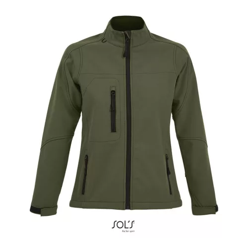 SOL'S ROXY - WOMEN'S SOFTSHELL ZIPPED JACKET (2XL, Army)