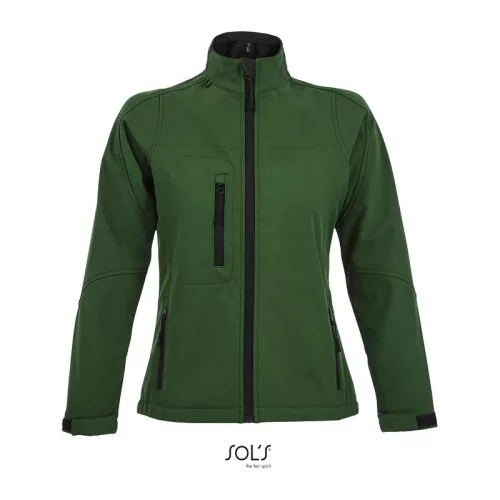SOL'S ROXY - WOMEN'S SOFTSHELL ZIPPED JACKET (2XL, Bottle Green)