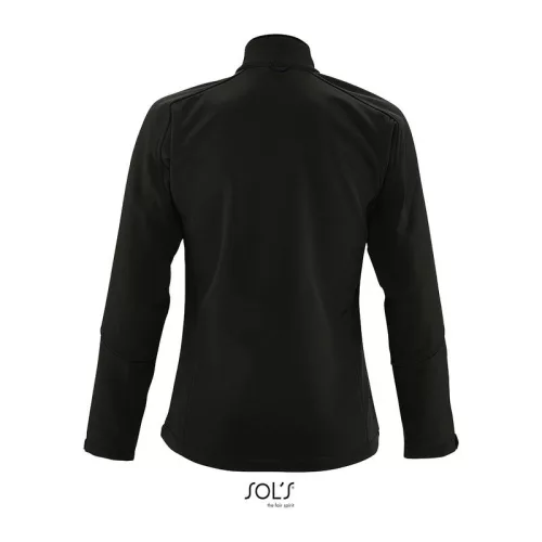 SOL'S ROXY - WOMEN'S SOFTSHELL ZIPPED JACKET (2XL, Black)