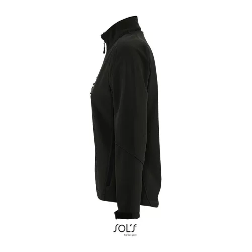 SOL'S ROXY - WOMEN'S SOFTSHELL ZIPPED JACKET (2XL, Black)