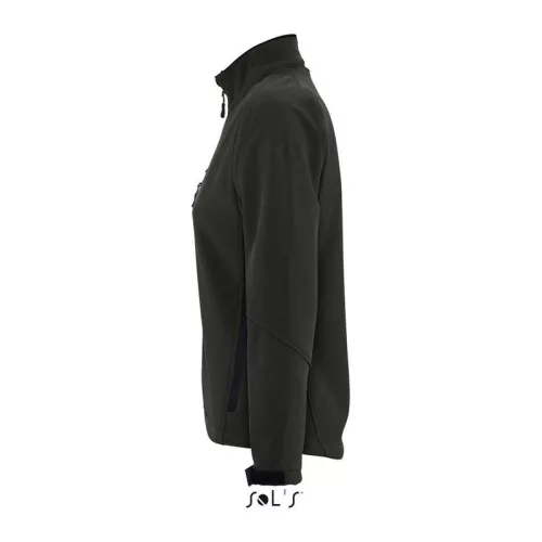 SOL'S ROXY - WOMEN'S SOFTSHELL ZIPPED JACKET (L, Black)