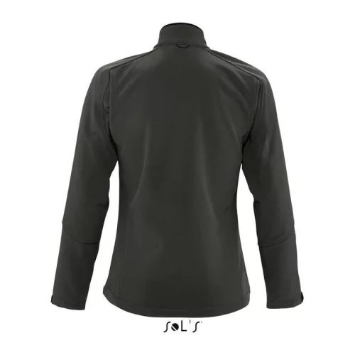 SOL'S ROXY - WOMEN'S SOFTSHELL ZIPPED JACKET (L, Charcoal Grey)