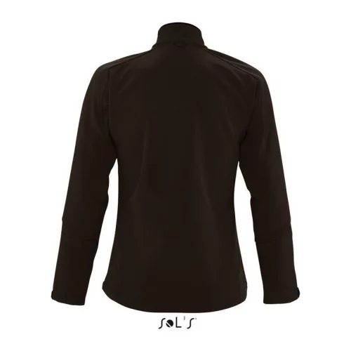 SOL'S ROXY - WOMEN'S SOFTSHELL ZIPPED JACKET (L, Dark Chocolate)