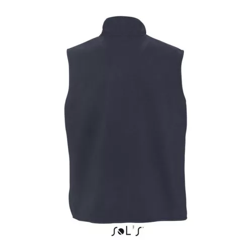 SOL'S NORWAY - UNISEX SLEEVELESS FLEECE CARDIGAN (L, Navy)