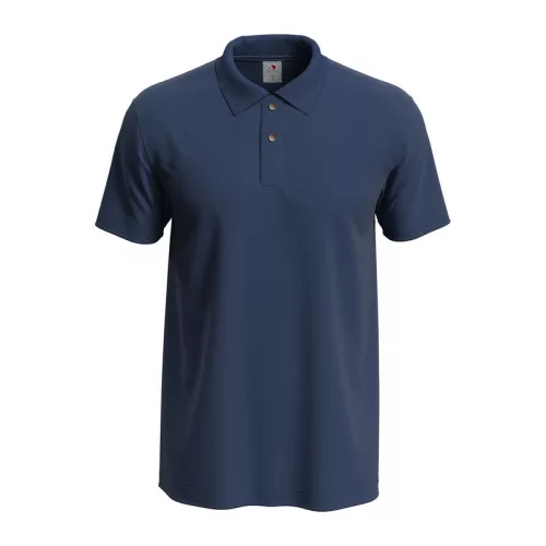 Classic Férfi Galléros Póló (4XL, Navy Blue)