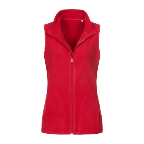 Classic Női Polár Mellény (L, Scarlet Red)