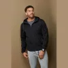 Recycled Uniszex Scuba Dzseki (M, Black Opal)