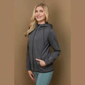 Recycled Női Scuba dzseki (XL, Anthra Heather)