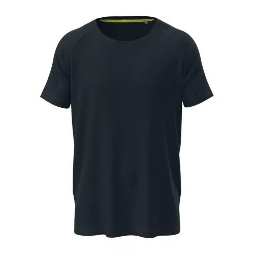 Mesh Raglan Uniszex Póló (S, Blue Midnight)