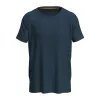 Mesh Raglan Uniszex Póló (S, Marina Blue)