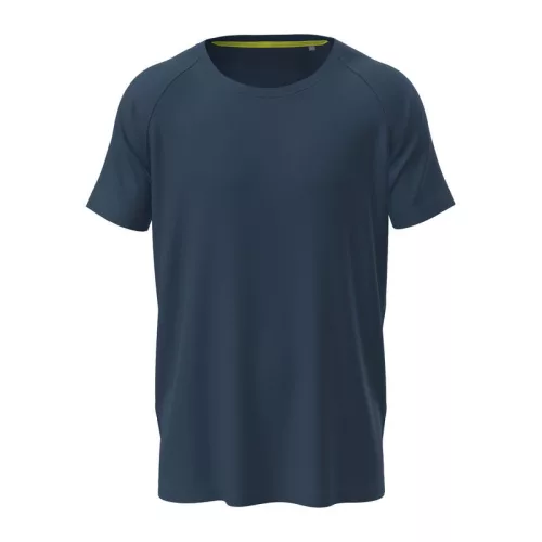 Mesh Raglan Uniszex Póló (XL, Navy Blue)