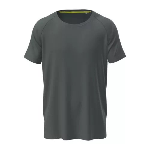 Mesh Raglan Uniszex Póló (XL, Slate Grey)