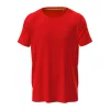 Mesh Raglan Uniszex Póló (M, Scarlet Red)