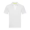 Mesh Uniszex Galléros Póló (XL, White)