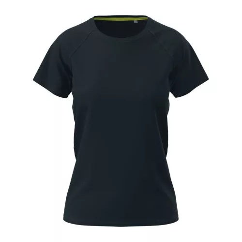 Mesh Raglan Női Póló (L, Blue Midnight)